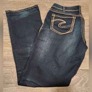 Silver Jeans Suki MID-BOOT Jeans, W31 / L33 Darkwash.